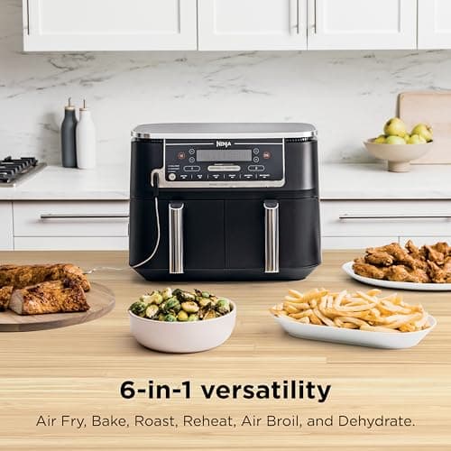 Ninja DZ550 Foodi 10-Quart 6-in-1 DualZone Smart XL Air Fryer thumbnail 3