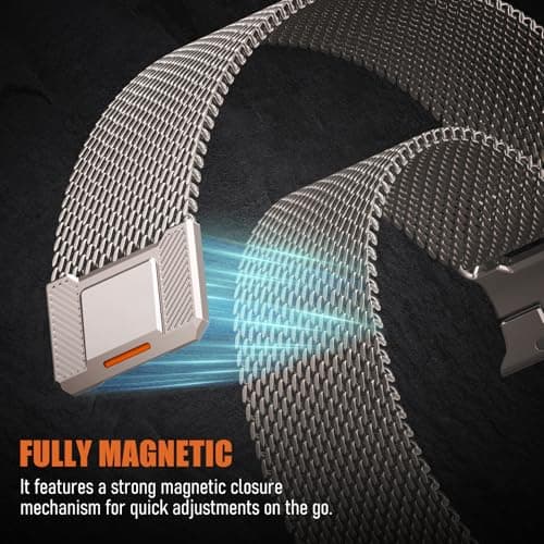 BXUXOHS Milanese Loop for Apple Watch Ultra 49mm thumbnail 4