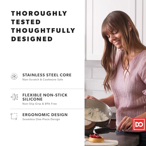 DI ORO Seamless 3-Piece Silicone Spatula Set thumbnail 4