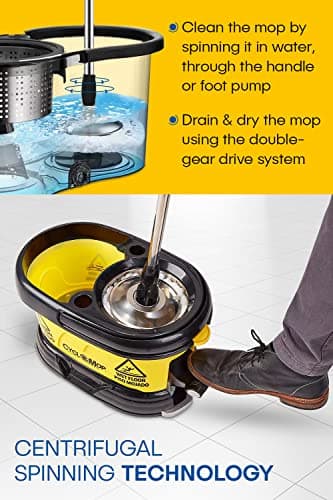 Tsmine Commercial Microfiber Spin Mop and Bucket System thumbnail 3