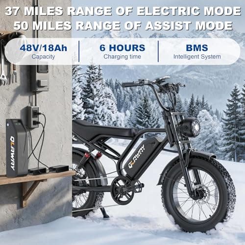 Himiway Cruiser 750W Fat Tire Electric Bike thumbnail 5