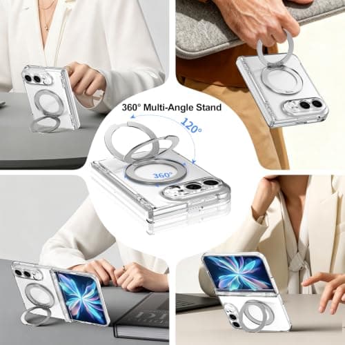 condgood for iPhone Duo Case MagSafe, Built-in Screen Protector, Spring Hinge thumbnail 4