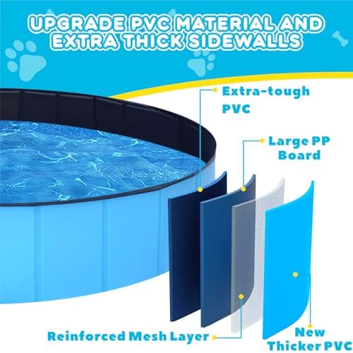 STUDESK Extra Large Foldable Dog Pool (97 Inch) thumbnail 3