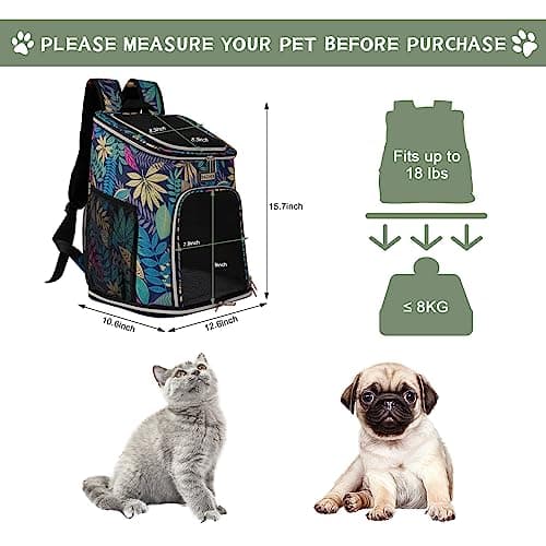 BAGLHER Cat Backpack Carrier Mesh thumbnail 2