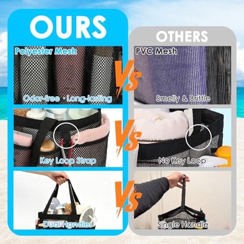 Simple Houseware Mesh Shower Caddy Tote thumbnail 4