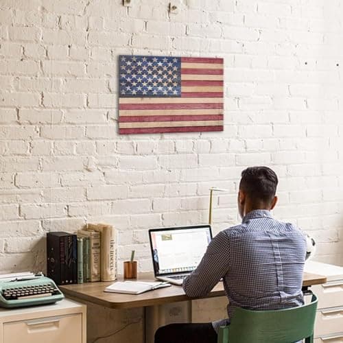 Anley Vintage Style American Wood Wall Sign thumbnail 4