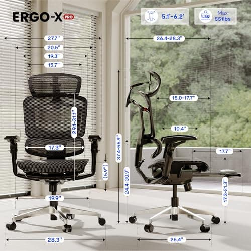 Flexispot BS8 Pro Ergonomic Mesh Office Chair thumbnail 2