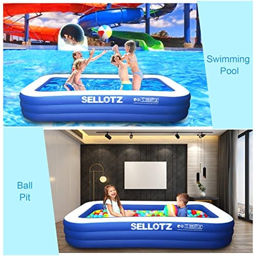 ZEUSFIRE 130in x 72in x 22in Large Inflatable Family Pool for Adults thumbnail 2