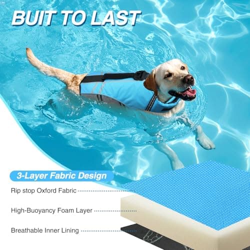 VIVAGLORY Ripstop Dog Life Jacket thumbnail 3