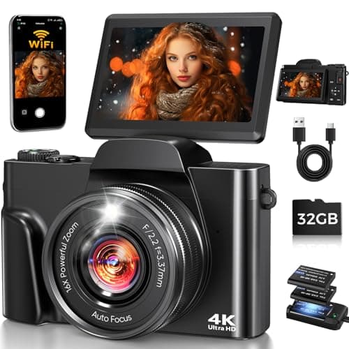 4K Digital Camera for Photography with WiFi