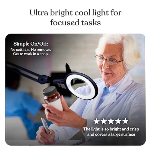 Brightech LightView PRO Magnifying Desk Lamp thumbnail 3