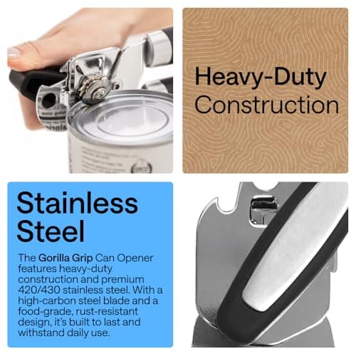 Gorilla Grip Heavy Duty Smooth Edge Can Opener thumbnail 3