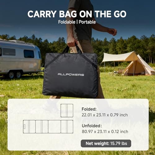 ALLPOWERS 200W Portable Foldable Solar Panel thumbnail 4