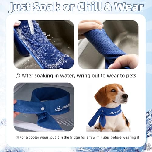 Aqua Coolkeeper Cooling Bandana for Dogs thumbnail 3