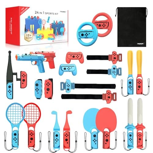 All-in-One Switch Sports Accessories Bundle (24 Items)