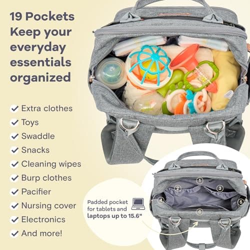 Ruvalino Diaper Bag Backpack thumbnail 5