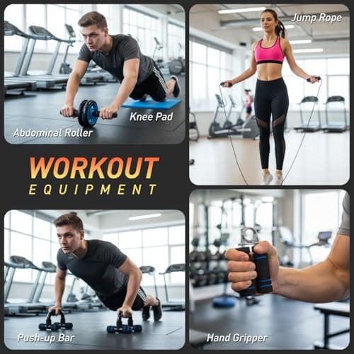 Vinsguir Ab Roller Wheel Kit with Push Up Bars thumbnail 3