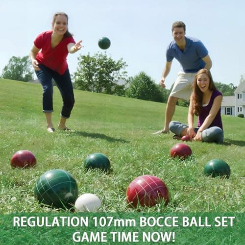 Yard Games Tournament Size 107mm Bocce Ball Set thumbnail 2