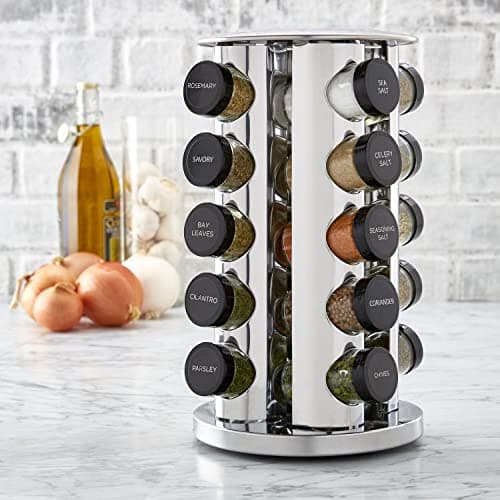 Kamenstein 20 Jar Revolving Countertop Spice Rack with Free Refills thumbnail 4