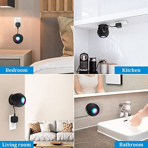 PlusAcc Wall Mount for HomePod mini, Holder with Cord Management, No Muffled Sound thumbnail 5