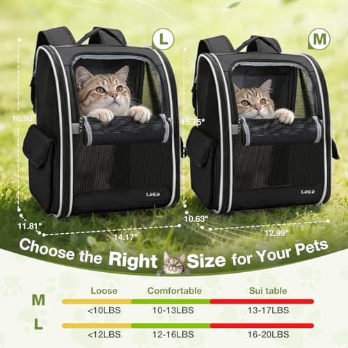 Lekereise Cat Backpack Carrier (20 lbs) thumbnail 3