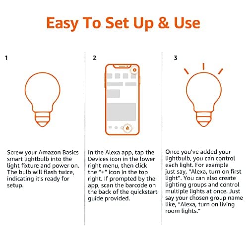 Amazon Basics Smart A19 LED Light Bulb Color Changing 9W thumbnail 5