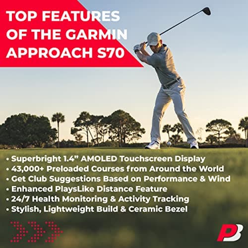 Garmin Approach S70 GPS Golf Watch (47mm) thumbnail 5