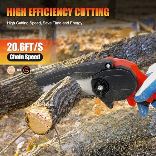 Gocheer 4-Inch Mini Cordless Chainsaw thumbnail 2