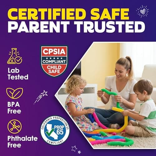 Nutty Toys Pop Tubes Sensory Toys 8-Pack thumbnail 4