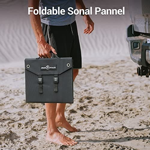 ROCKPALS 60W Foldable Solar Panel Charger thumbnail 5