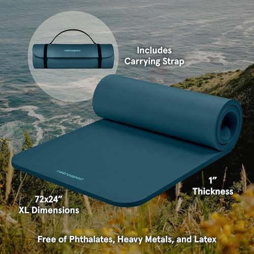 Retrospec Solana Yoga Mat 1 Inch thumbnail 2