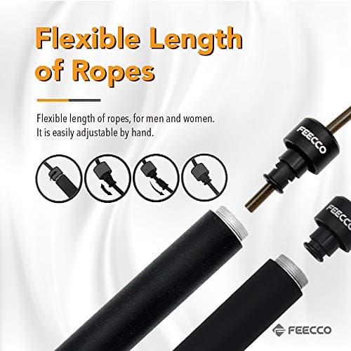 FEECCO 1/2 LB Weighted Jump Rope thumbnail 4