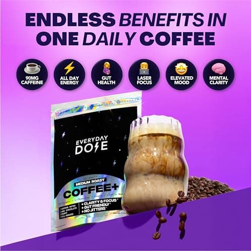 Everyday Dose Mushroom Coffee with Collagen (30 Servings) thumbnail 4