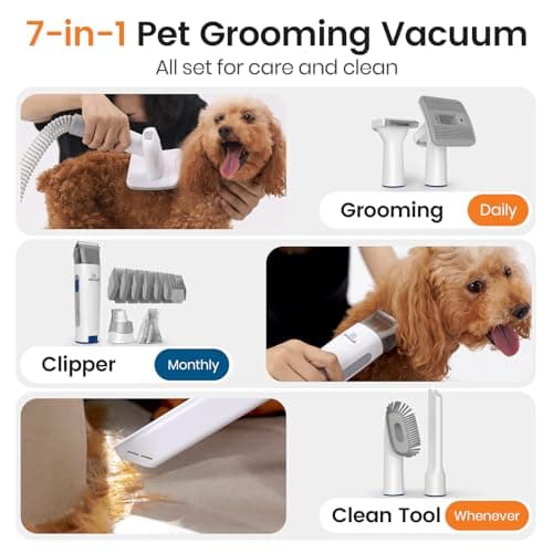 oneisall Dog Grooming Vacuum Kit 7-in-1 thumbnail 2