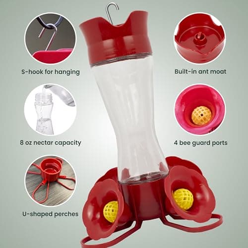 Perky-Pet Our Best Glass Hummingbird Feeder (30 oz) thumbnail 3