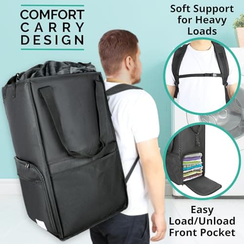The Fine Living Co. Backpack Laundry Bag Hamper thumbnail 4