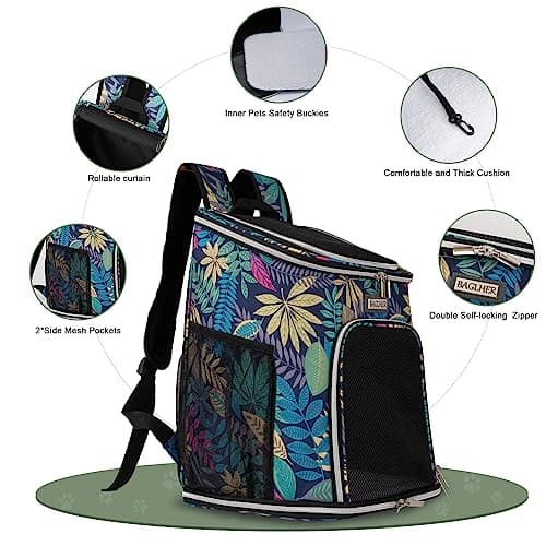 BAGLHER Cat Backpack Carrier Mesh thumbnail 3