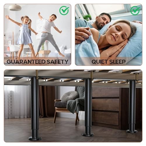 Kings Brace Heavy Duty Steel Bed Risers (4-Pack) thumbnail 4
