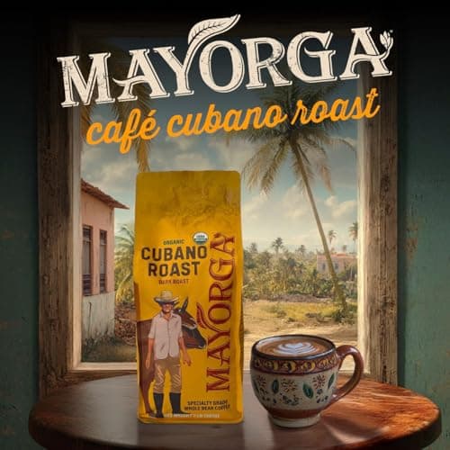 Mayorga Organics Cafe Cubano Dark Roast Whole Bean, 2 lb thumbnail 3