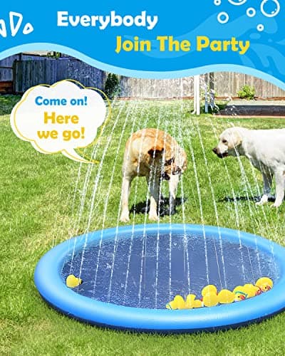 Peteast Splash Pad for Dogs (67 Inch) thumbnail 5