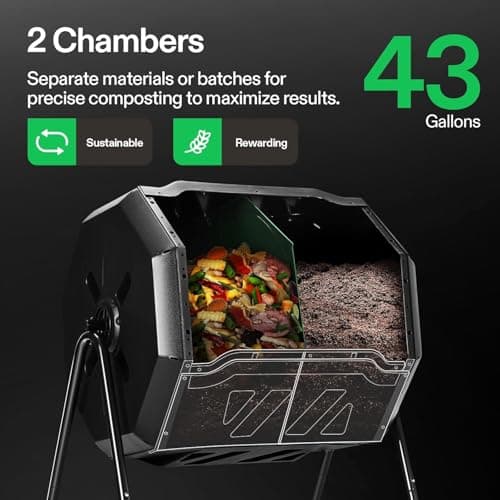 VIVOSUN Outdoor Tumbling Compost Bin thumbnail 2