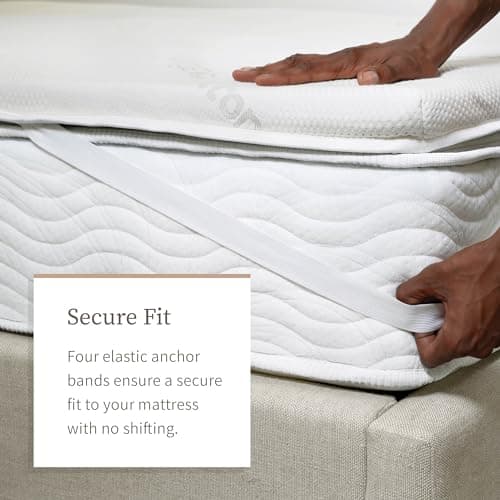 Saatva Graphite Memory Foam Mattress Topper thumbnail 4