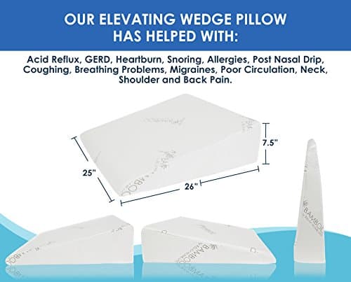 Relax Home Life 12-Inch Bed Wedge Pillow thumbnail 5