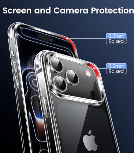 Mkeke for iPhone 18 Pro Case Clear [Not-Yellowing] thumbnail 4