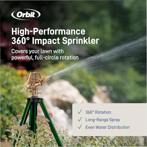 Orbit 58322 Zinc Impact Sprinkler on Tripod Base thumbnail 3