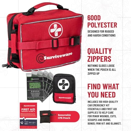 Surviveware Comprehensive Premium First Aid Kit (238 Pieces) thumbnail 3