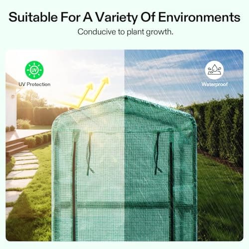 VIVOSUN 60"x20"x20" Mini Greenhouse with Shelves thumbnail 3