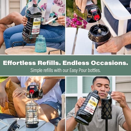 TIKI Brand 3-Pack Citronella Wax Torch Fuel Candles thumbnail 3