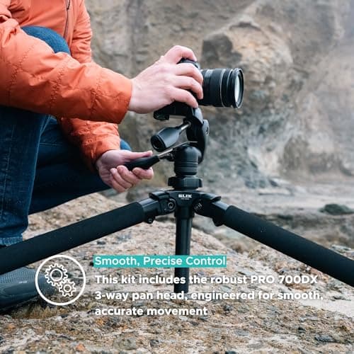Slik Pro 700DX Tripod Kit with 3-Way Pan & Tilt Head thumbnail 5