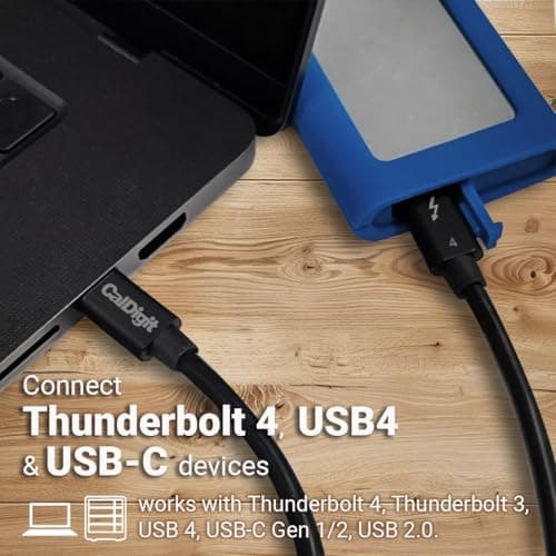 CalDigit Thunderbolt 4 / USB4 Cable (1m) thumbnail 4